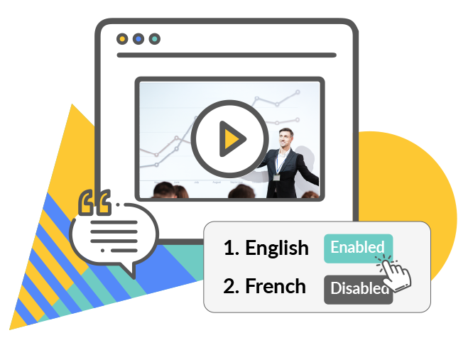 Multiple languages for video